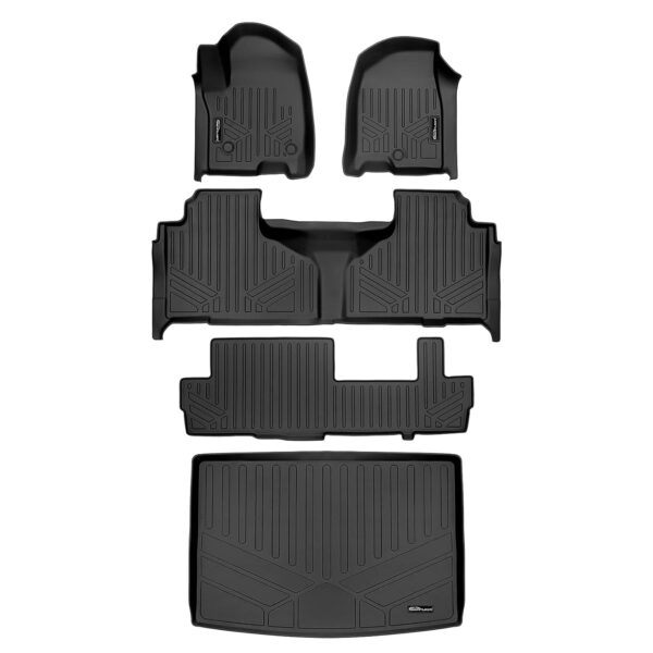 Juego de Alfombrillas SMARTLINER SA0524 B0525 C0526 E0526 3 Filas y Forro de Carga para Cadillac Escalade ESV 2021 2025
