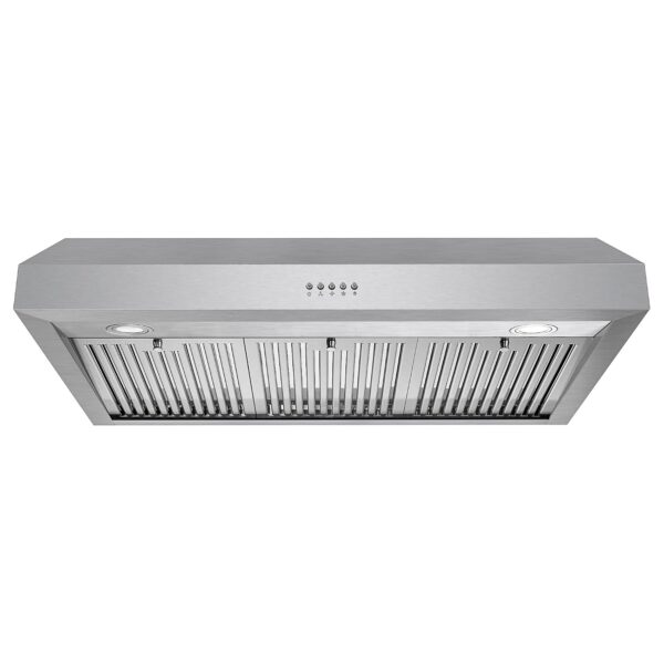 COSMO UC36 36 pulg. Campana extractora debajo del gabinete de la colección Haven, 380 CFM con conductos, luces LED, cont