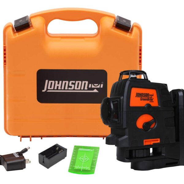 Láser Autonivelante Johnson Level & Tool 406674 3 x 360 Grados Haz Verde con Tecnología GreenBrite