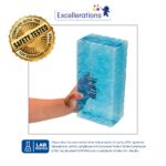 Juego de Bloques de Hielo Excellerations ICEBLOCK 20 Piezas Turquesa PETG 8 x 4 x 2.75 Pulgadas