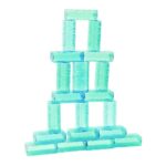 Juego de Bloques de Hielo Excellerations ICEBLOCK 20 Piezas Turquesa PETG 8 x 4 x 2.75 Pulgadas