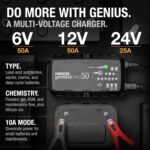 Cargador de Baterías NOCO GENIUSPRO50 Profesional 50 Amperios 6V 12V 24V Negro
