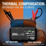 Cargador de Baterías NOCO GENIUSPRO50 Profesional 50 Amperios 6V 12V 24V Negro