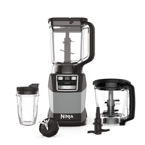 Ninja Licuadora, sistema de cocina compacto, 1200 W, 3 funciones para batidos, masa y bebidas congeladas con Auto-IQ, ja