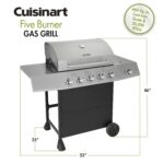 Parrilla de Gas Cuisinart CGG-8500 Cinco Quemadores 50000 BTU 460 Pulgadas Cuadradas