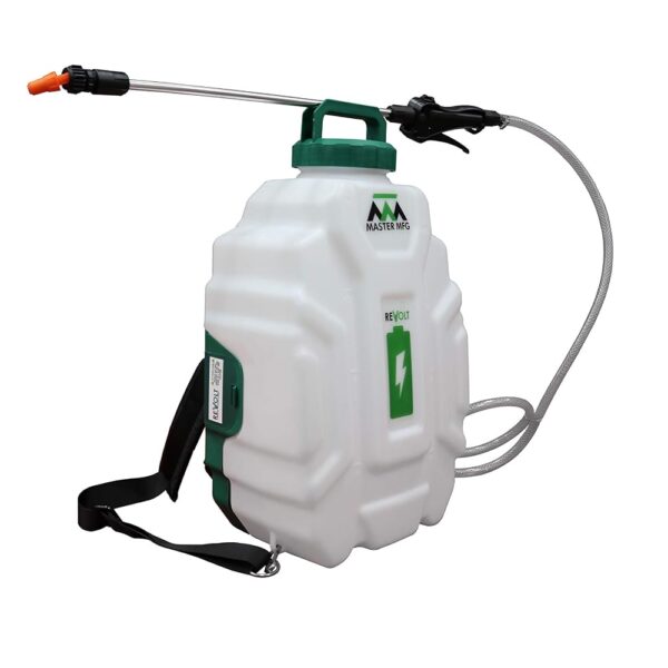 Rociador Mochila Master MFG BPS-REV401 4 Galones 1.0 GPM Iones de Litio Blanco