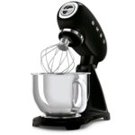 SMEG SMF03 Batidora de pie – Mezclador con cabeza abatible de 5 cuartos de galón con recipiente de acero inoxidable, 10
