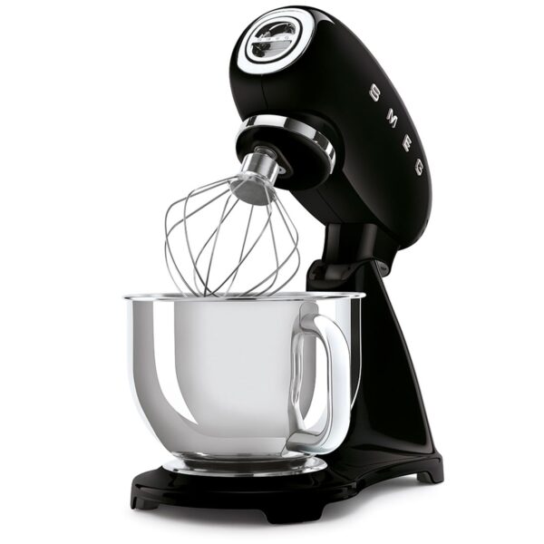 SMEG SMF03 Batidora de pie – Mezclador con cabeza abatible de 5 cuartos de galón con recipiente de acero inoxidable, 10