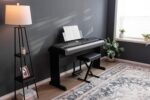 Yamaha DGX-670B, Piano digital con 88 teclas con interruptor de pie de sostenido y atril para partituras, Negro - El sop