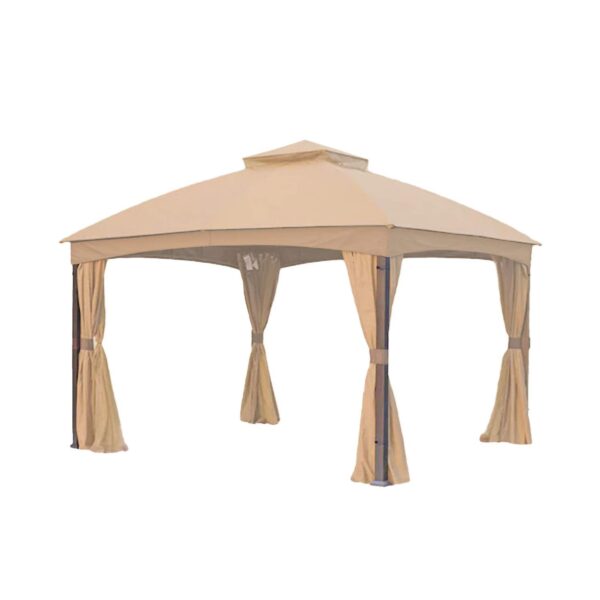 Juego de Toldo y Red de Repuesto Garden Winds LCM1573BCN-RS para Cenador TPGAZ2303B Riplock 350 Beige Whisper 153.5x126.
