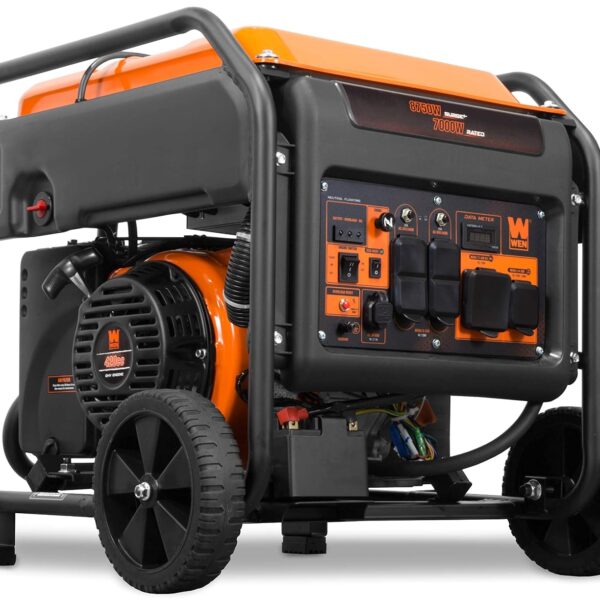 Generador Inversor WEN GN875i 8750 Vatios Motor OHV 420cc Arranque Eléctrico Listo para RV Color Negro