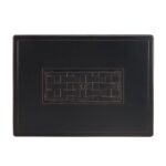 Fogata Fire Sense 63700 Preston Mesa Convertible de Aluminio Rectangular Acabado Bronce Antiguo 45000 BTU GLP NG