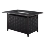 Fogata Fire Sense 63700 Preston Mesa Convertible de Aluminio Rectangular Acabado Bronce Antiguo 45000 BTU GLP NG
