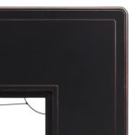 Fogata Fire Sense 63700 Preston Mesa Convertible de Aluminio Rectangular Acabado Bronce Antiguo 45000 BTU GLP NG