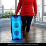 Altavoz Bluetooth Gemini GLS-880 400W Woofers Duales de 8 Pulgadas con Luces LED RGB Entrada de Micrófono y Guitarra Rep