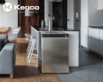 Kegco 3PHBK209S-2 Dispensador de barriles, 2 grifos, acero inoxidable