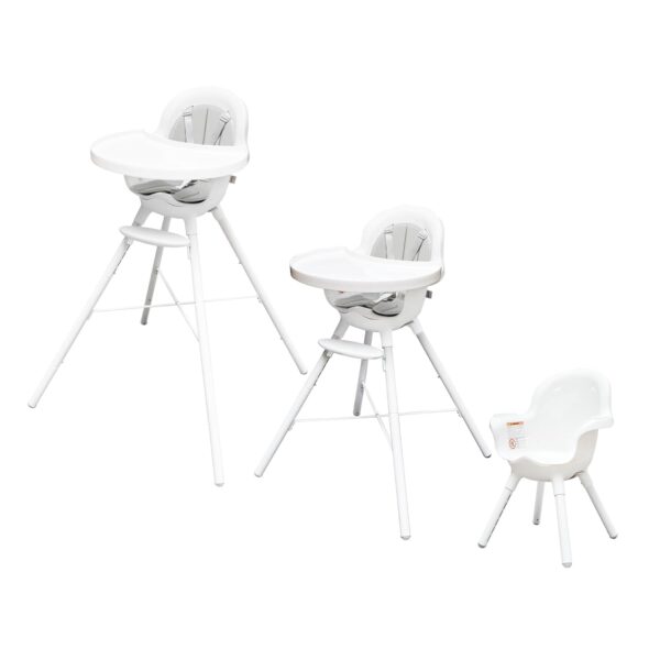 Silla Alta Convertible Boon GRUB TOMY Intl 030-09-7701 Blanca Apta para Lavavajillas