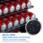 Phiestina Refrigerador de bebidas para interiores y exteriores de 24 pulgadas, 175 latas, refrigerador de bebidas integr