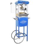 Great Northern Popcorn - Máquina para hacer palomitas de maíz con carrito, hervidor de acero inoxidable de 8 onzas que h