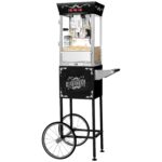 Great Northern Popcorn - Máquina de palomitas de maíz Matinee con carrito – Popper de 8 onzas con hervidor de acero inox