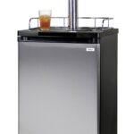 Kegco 3PKOM20S-2 Dispensador de barriles, 2 grifos, acero inoxidable