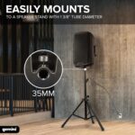 Gemini 2000W Altavoz PA Amplificado 15” – Monitor de escenario activo con EQ, entradas XLR, montaje en soporte, diseño l