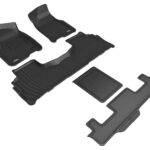 Tapete Kagu 3D MAXpider Modelo L1CH09301509 Negro para Chevrolet Tahoe GMC Yukon 7 Asientos Filas R1 R2 R3