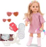 Muñeca Götz Hannah Be My Mini Me 19.5 Pulgadas Vinilo Cabello Rubio Largo con Accesorios