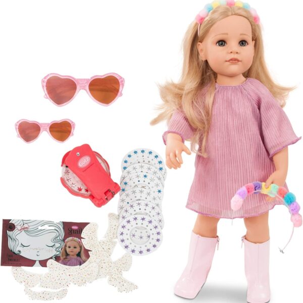 Muñeca Götz Hannah Be My Mini Me 19.5 Pulgadas Vinilo Cabello Rubio Largo con Accesorios