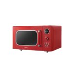 COMFEE' CM-M093ARD - Horno microondas retro con 9 programas preestablecidos, cocción rápida de varias etapas, función de