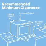 COMFEE' CM-M093ARD - Horno microondas retro con 9 programas preestablecidos, cocción rápida de varias etapas, función de