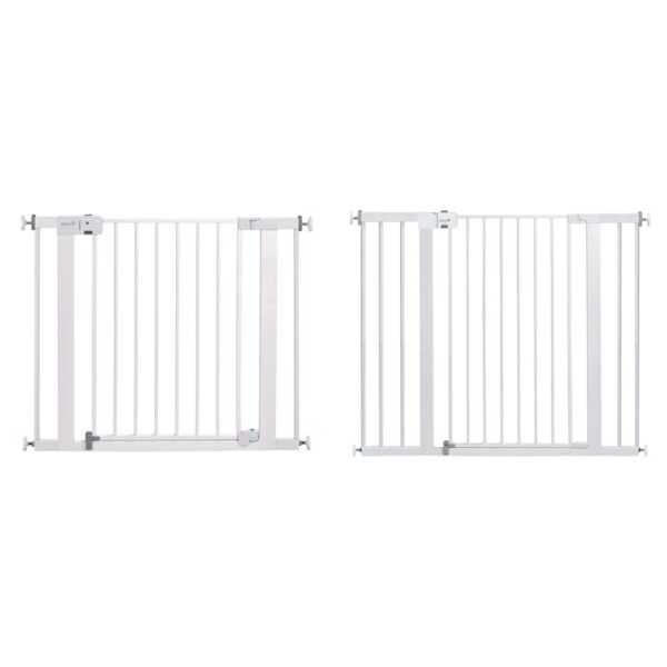 Paquete de Puertas para Bebé Safety 1st Pestillo Magnético Montaje a Presión Blanco 28 Pulgadas de Alto y 36 Pulgadas de