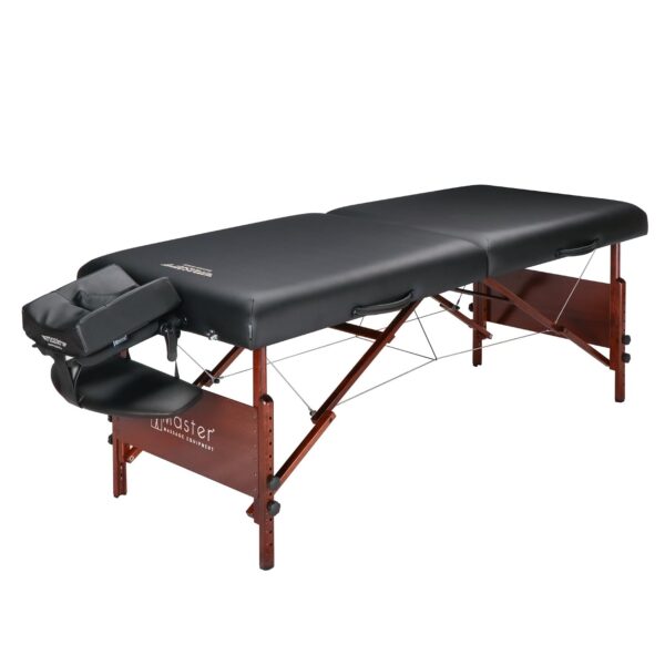 Mesa de Masaje Portátil Master Massage Del Ray Pro 10127W 30 x 84 Pulgadas Negro
