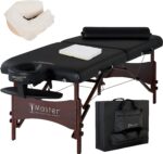 Mesa de Masaje Portátil Master Massage Roma II Modelo 10025W Negro 30 x 84 Pulgadas Cojín de 2.5 Pulgadas