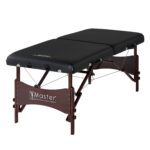 Mesa de Masaje Portátil Master Massage Roma II Modelo 10025W Negro 30 x 84 Pulgadas Cojín de 2.5 Pulgadas