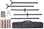 Hamaca doble Amazon Basics JC443 con soporte de acero de 9 pies funda de transporte capacidad 450 libras onda crema 110