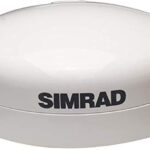 Antena GPS Simrad 000-11043-002 GS25 con Sensor de Rumbo Impermeable Blanco