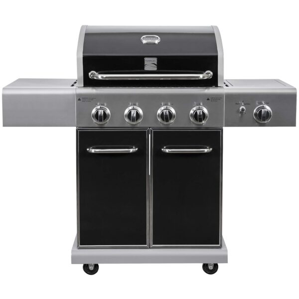Parrilla de Gas Kenmore PG-A40409S0LB 4 Quemadores 52000 BTU con Quemador Lateral Acero Inoxidable