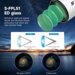 SVBONY SV503 Telescopio Refractor, 102mm F7 OTA Acrómatico de Dispersión Extra Baja, Enfoque de Doble Velocidad, Retroce