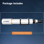 SVBONY SV503 Telescopio Refractor, 102mm F7 OTA Acrómatico de Dispersión Extra Baja, Enfoque de Doble Velocidad, Retroce