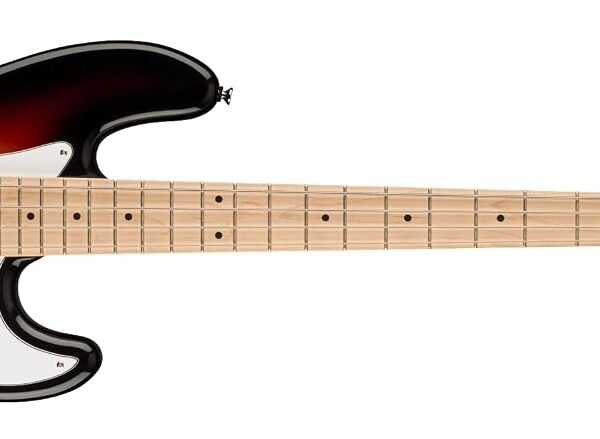 Fender Squier Affinity Series Jazz Bass, 3-Color Sunburst, Diapasón de Arce