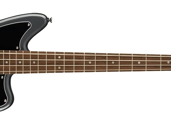 Fender Squier Affinity Series Jaguar Bass, Charcoal Frost Metallic, diapasón de laurel