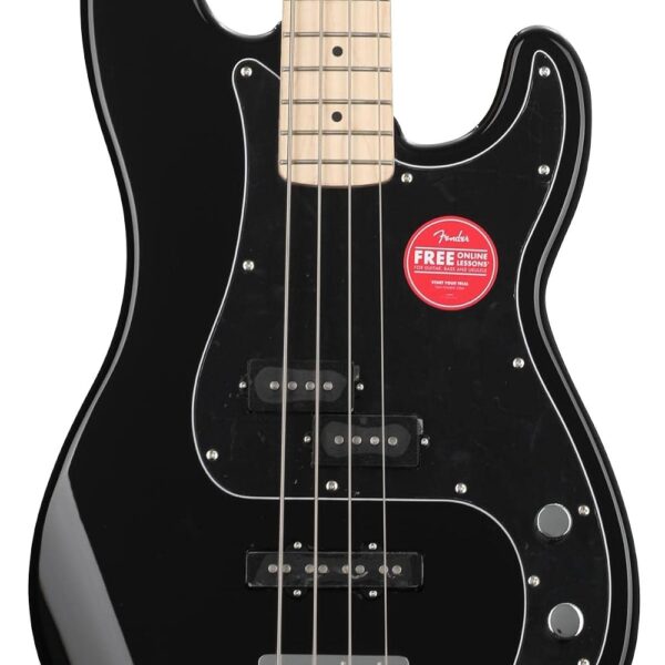 Squier Affinity Series Precision Bass, negro, diapasón de arce