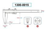 Pinza Vernier Dasqua 1300-0015 0-1000mm 0-40 Pulgadas Longitud de Mandíbula 125mm Ajuste Fino