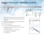 Pinza Vernier Dasqua 1300-0015 0-1000mm 0-40 Pulgadas Longitud de Mandíbula 125mm Ajuste Fino