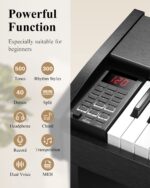 Teclado de piano, Eastar teclado de 61 teclas para principiantes/profesionales, piano eléctrico de tamaño completo, tecl