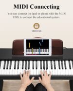 Teclado de piano, Eastar teclado de 61 teclas para principiantes/profesionales, piano eléctrico de tamaño completo, tecl