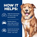 Alimento Seco para Perros Hill's Prescription Diet Derm Complete Receta Arroz y Huevo Dieta Veterinaria Bolsa 24 Libras