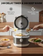 TOSHIBA Arrocera de calentamiento por inducción, baja en carbohidratos, bajo en azúcar, vaporizador digital, 5.5 tazas (