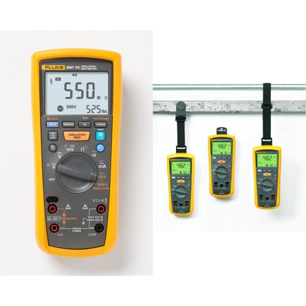 Multímetro de Aislamiento Fluke FLUKE-1587 FC 2 en 1 con Kit Colgante TPAK